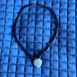 Heart stone necklace